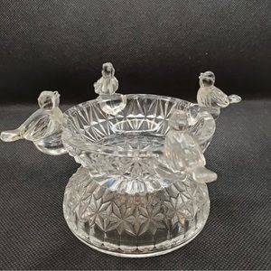 Hofbauer Crystal Bird Bath Byrdes Collection